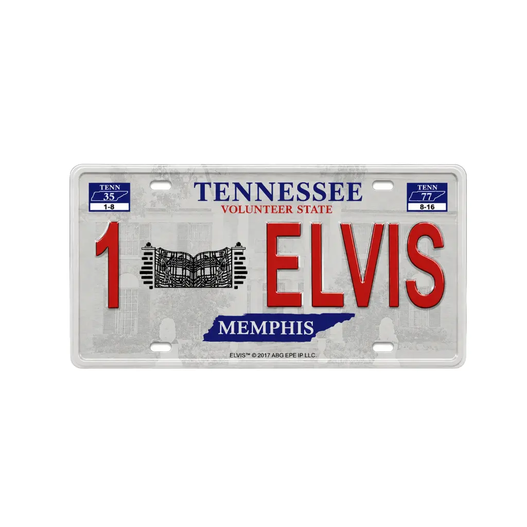 [E8745] Elvis Magnet - License Plate 1ELVIS