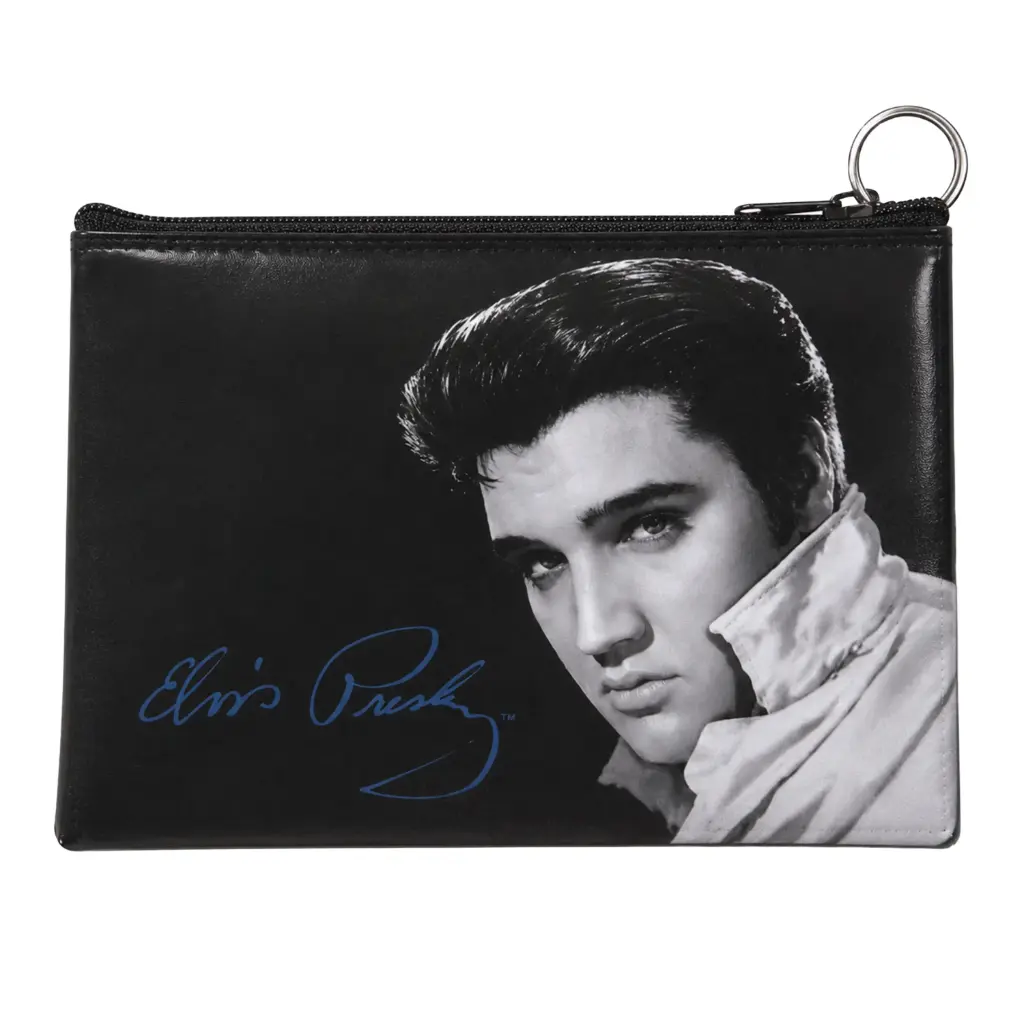 [E8751] Elvis Makeup Bag - Black & White Photo