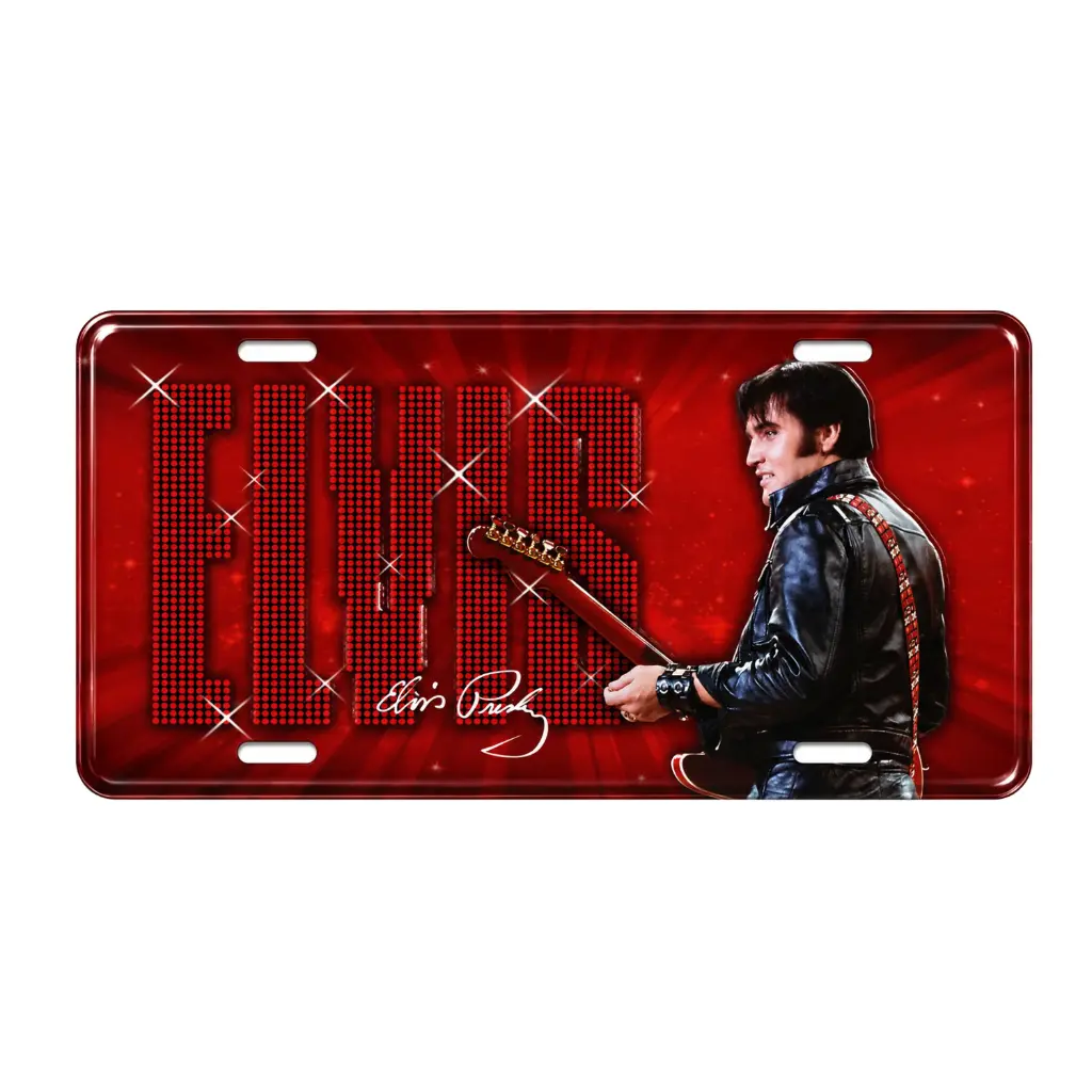[E8774] Elvis License Plate - '68