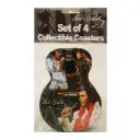 Elvis Coasters - Guitar Shape 3 Images