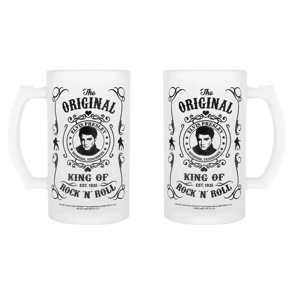 [E8792] Elvis Stein Set - Blk & Wht Est. -16 Oz