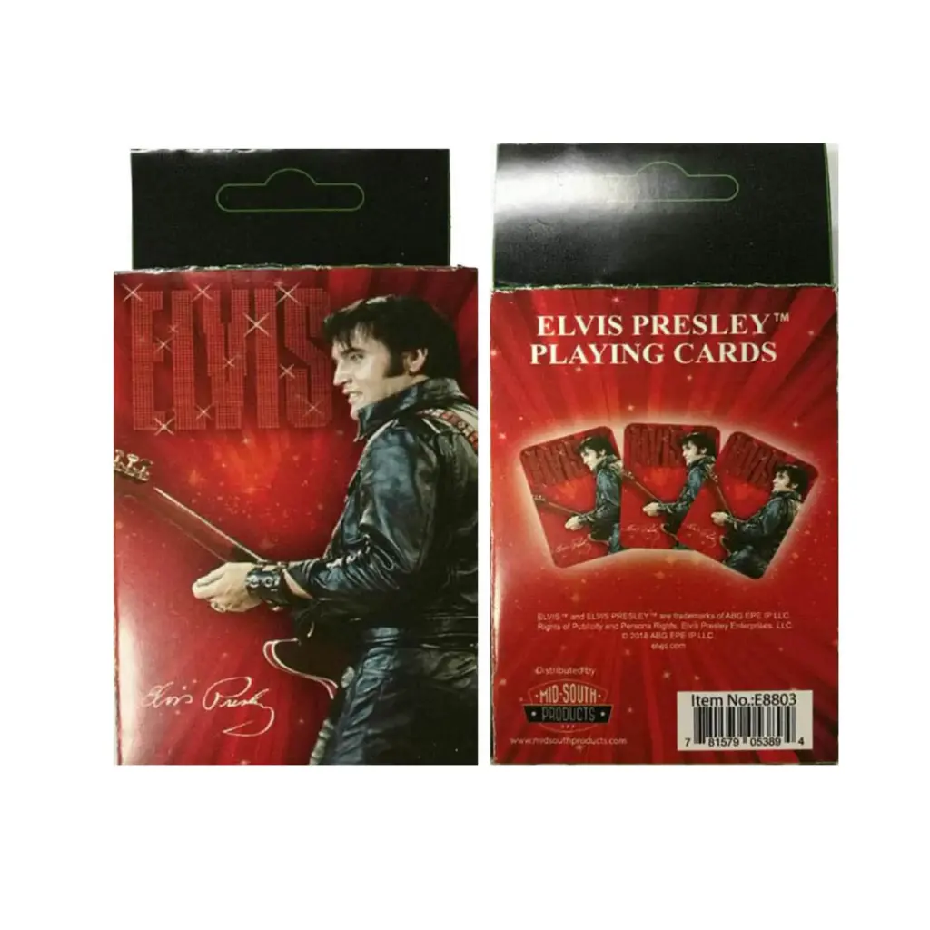 [E8803] Elvis Playing Cards - '68 Name