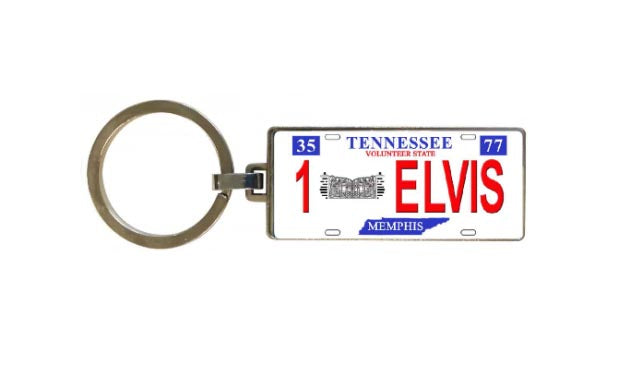 Elvis Keychain - License Plate 1Elvis