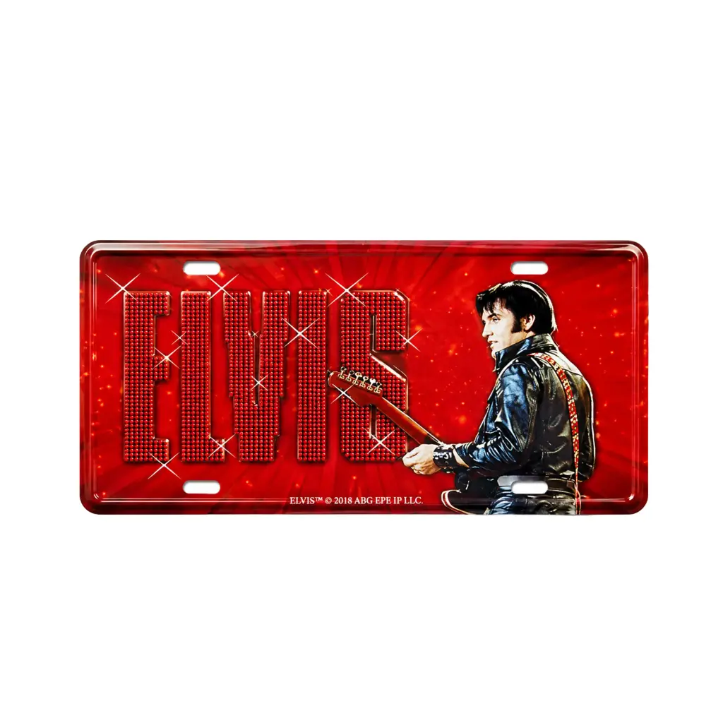 [E8829] Elvis Magnet - License Plate '68 Name