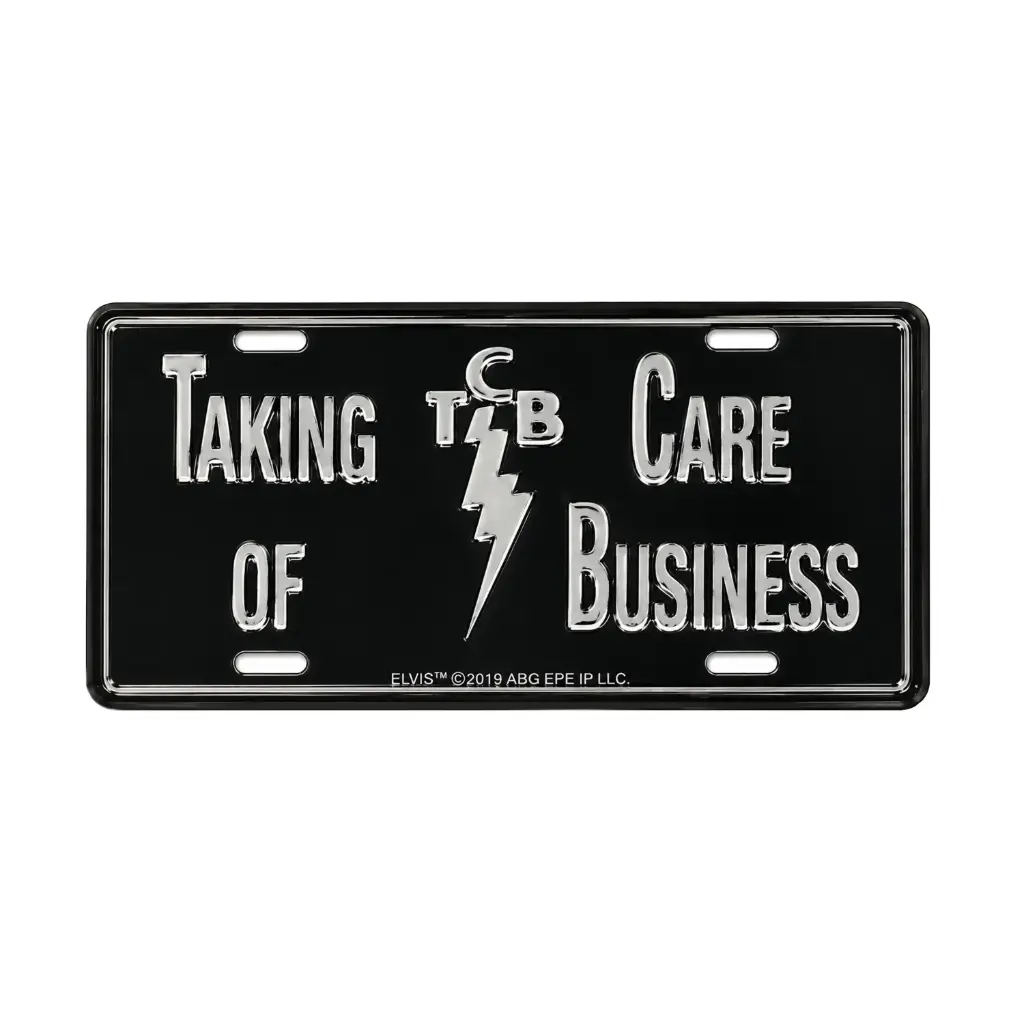 [E8832] Elvis Magnet - License Plate TCB