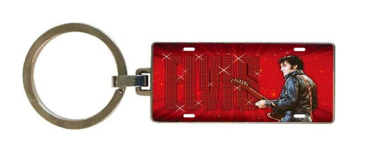 Elvis Keychain - License Plate 68 Name