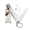 Elvis Keychain & Nail Clippers - White Jumpsuit