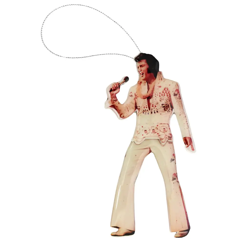 Elvis Ornament - White Jump Swing Legs