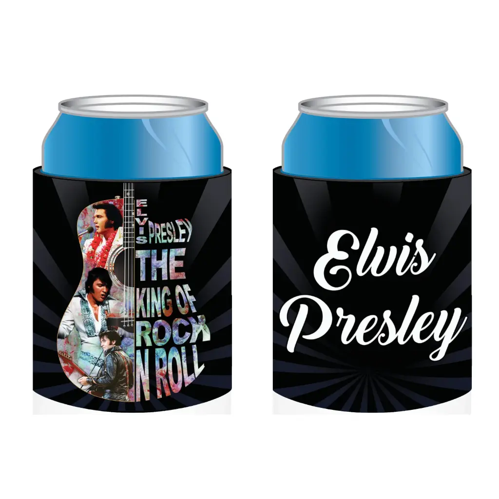 Elvis Huggie/Koozie - Guitar Colorful