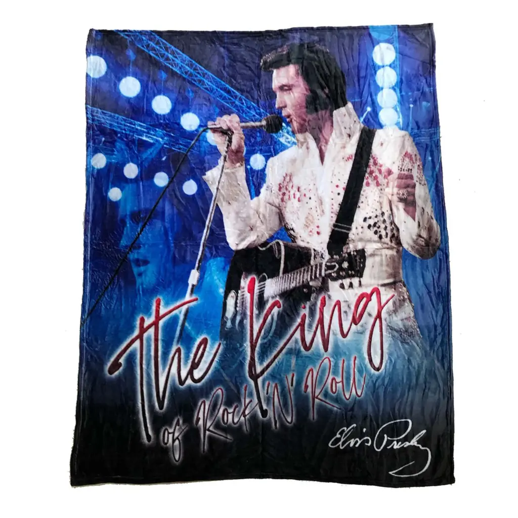Elvis Throw - The King Blue