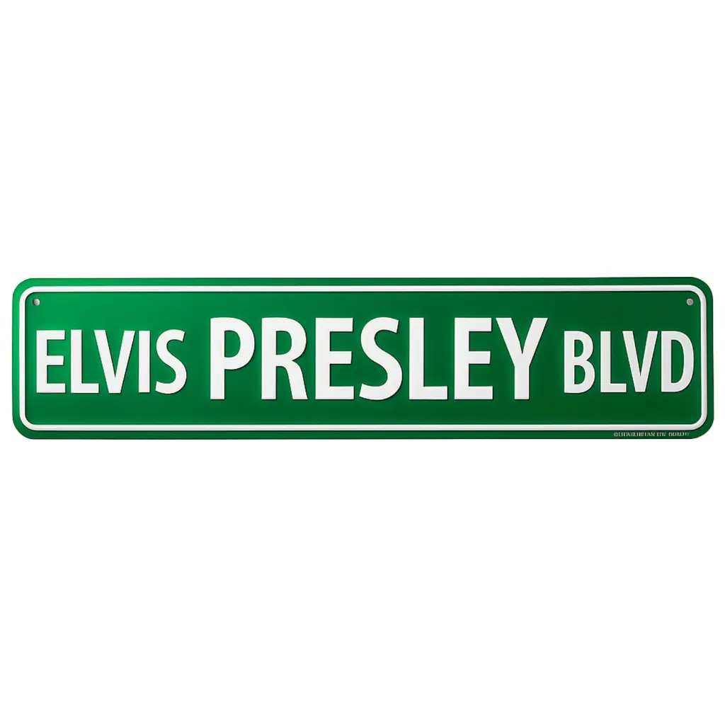[E8933] Elvis Street Sign - Elvis Presley Blvd