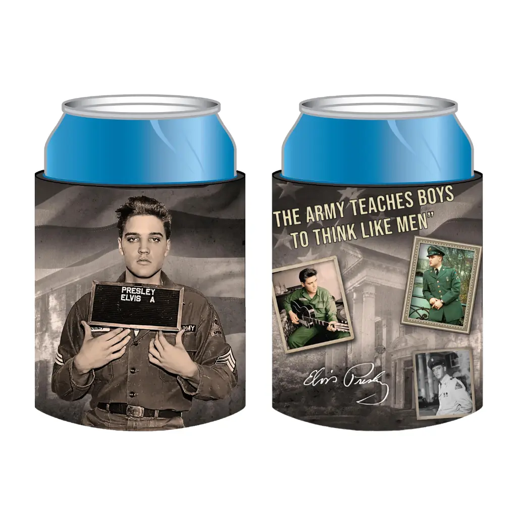 [E8935] Elvis Huggie/Koozie - Army Photos