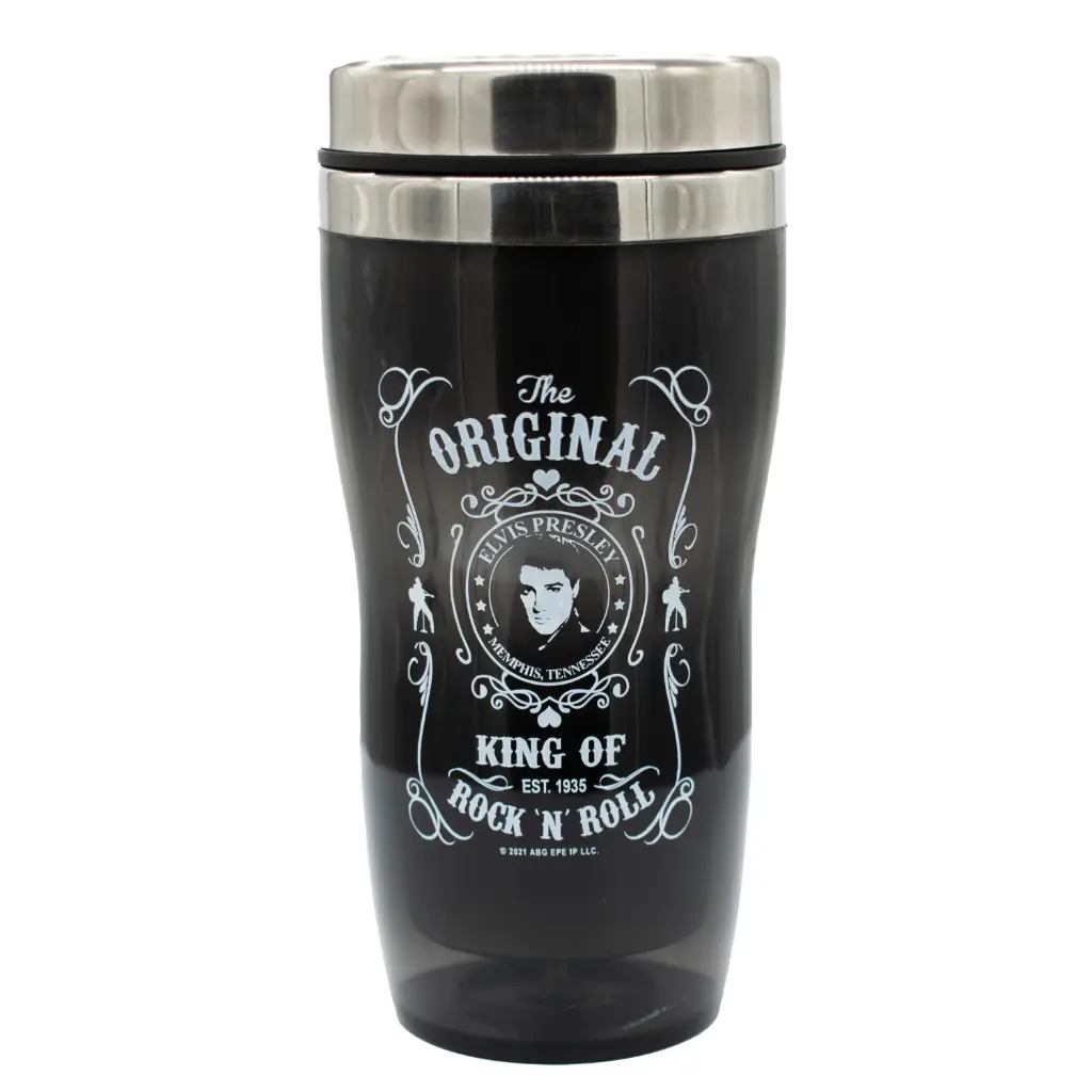 [E8938] Elvis Thermos - Blk & Wht Est.