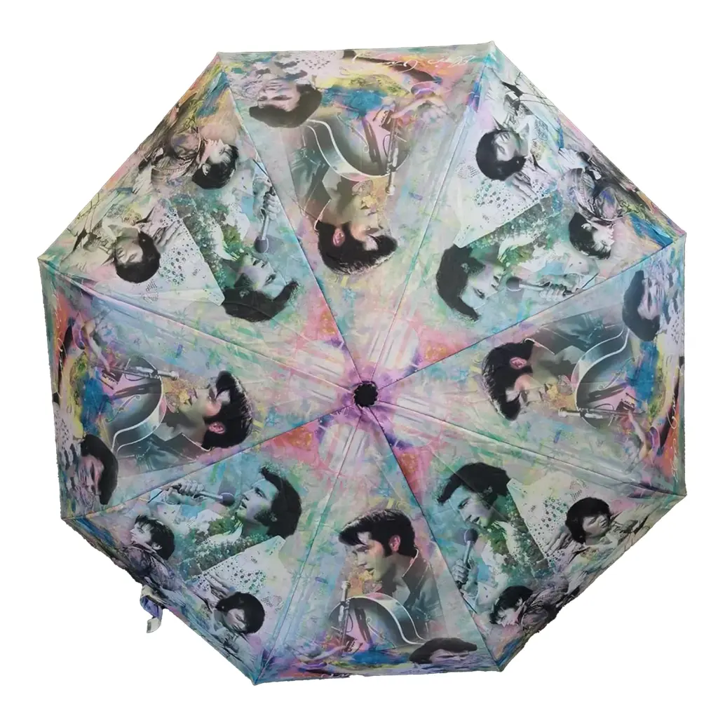 Elvis Umbrella - Color Collage