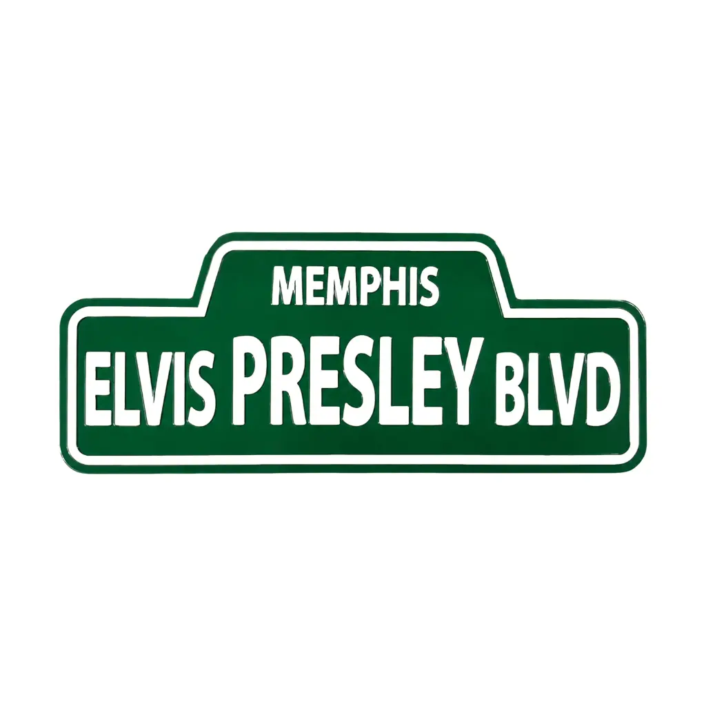[E8966] Elvis Magnet - Elvis Presley Blvd
