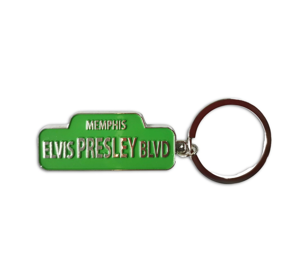 Elvis Keychain - Street Sign Elvis Presley Blvd.