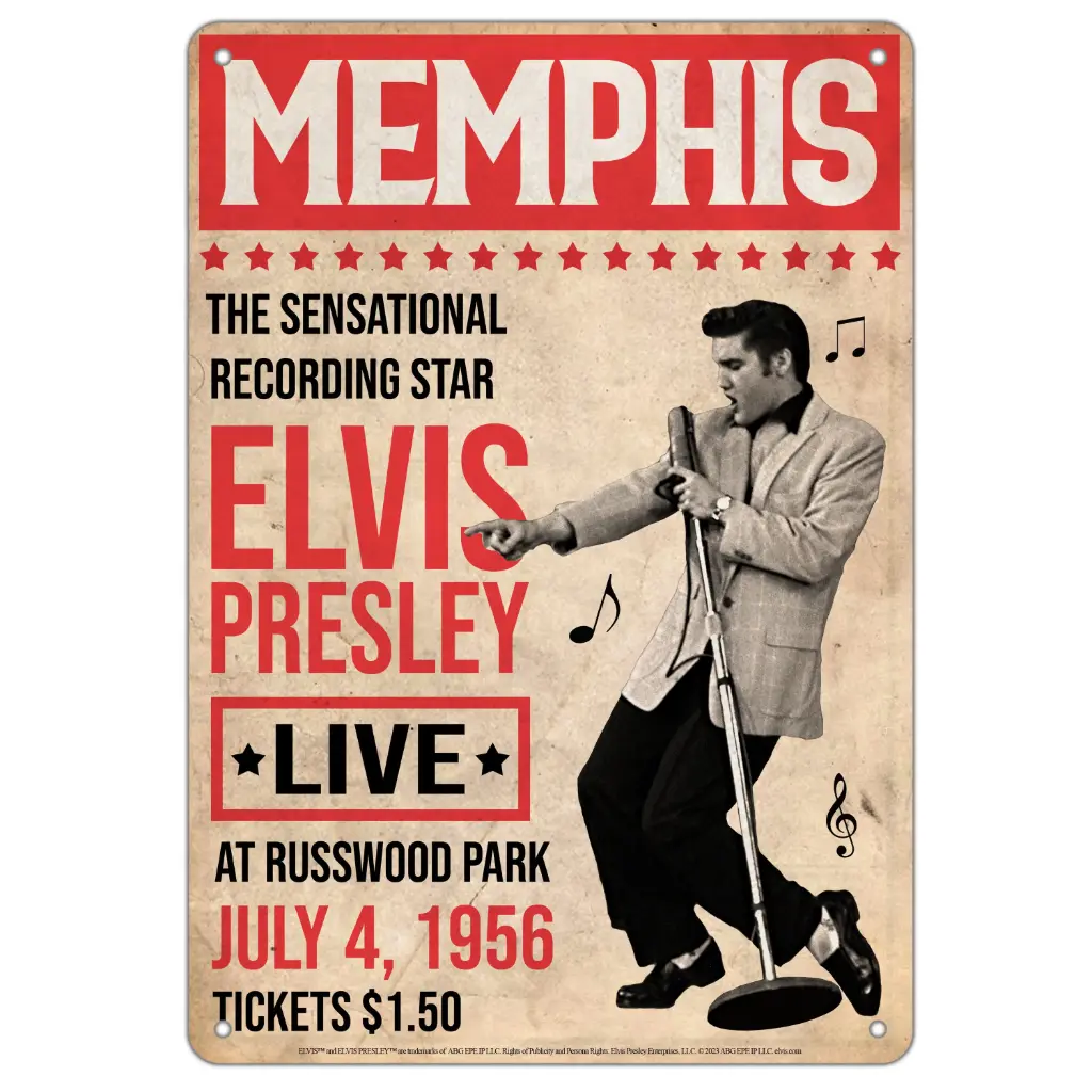 [E8980] Elvis Sign - Memphis Poster
