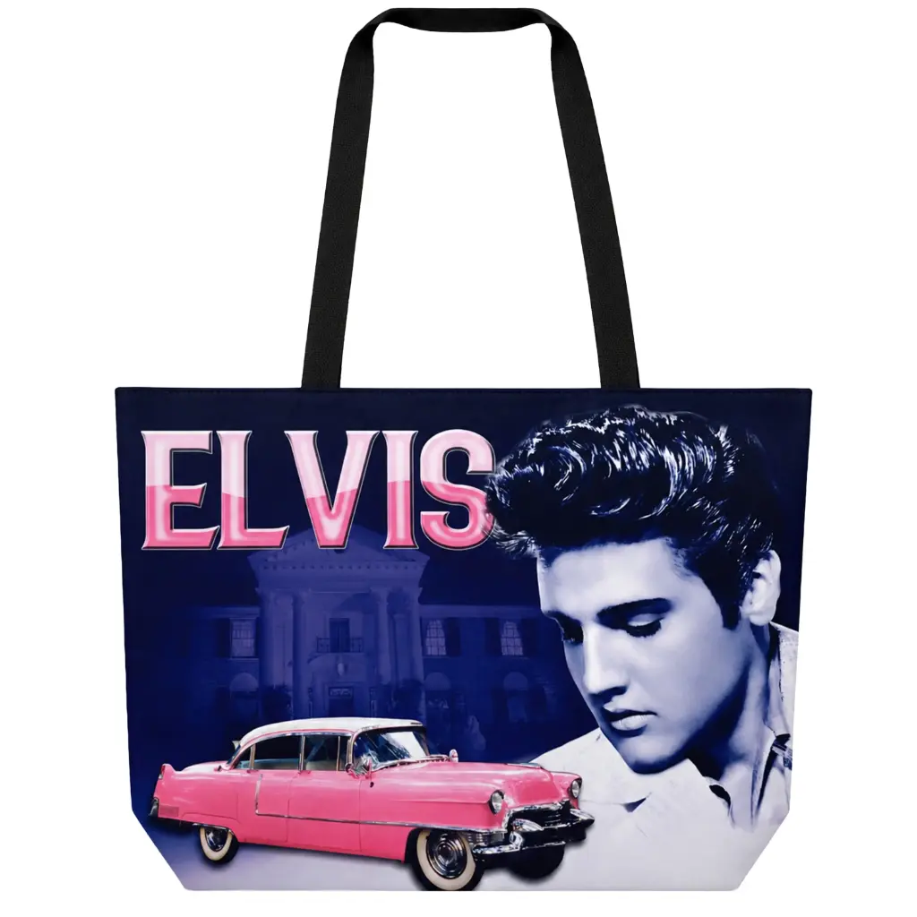 [E8995] Elvis Tote Bag - Pink Caddy