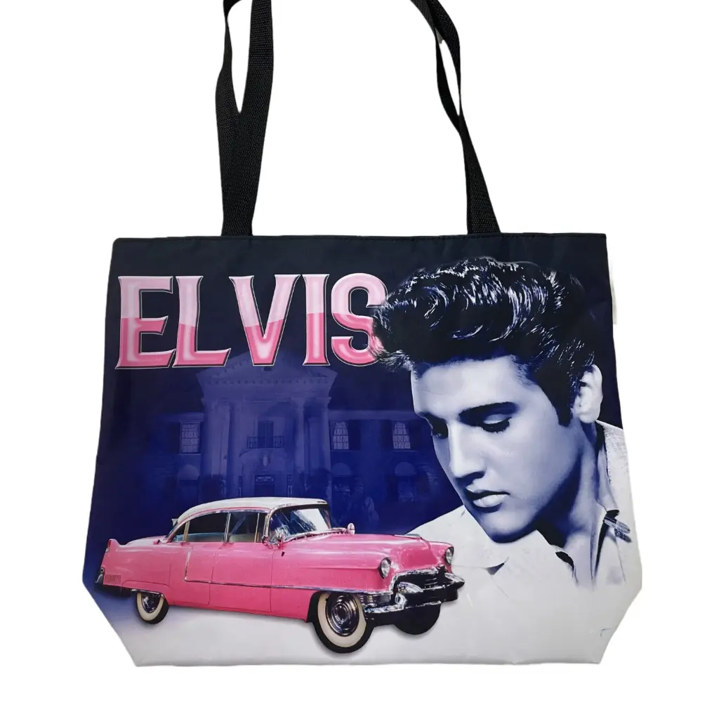 Elvis Tote Bag - Pink Caddy