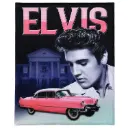 Elvis Throw Blanket - Pink Caddy