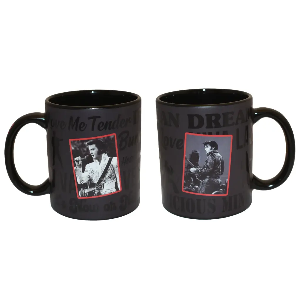 [E9018] Elvis Mug - Song Titles