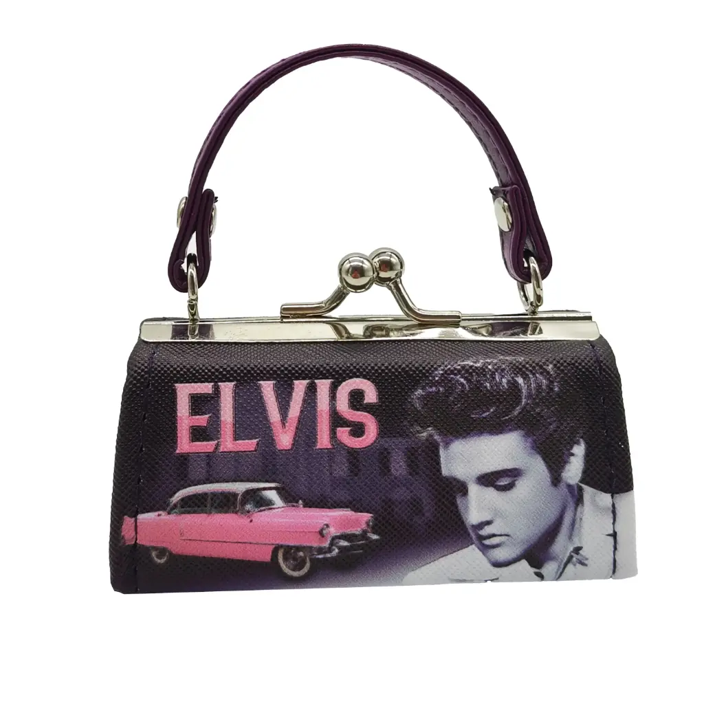 [E9036] Elvis Mini Purse - Pink Caddy