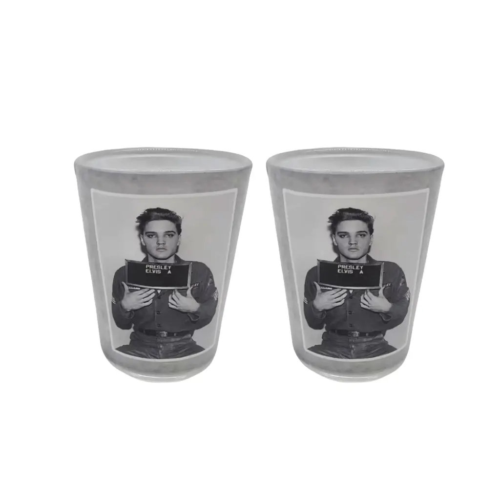 Elvis Shot Glass - Enlisting Photo