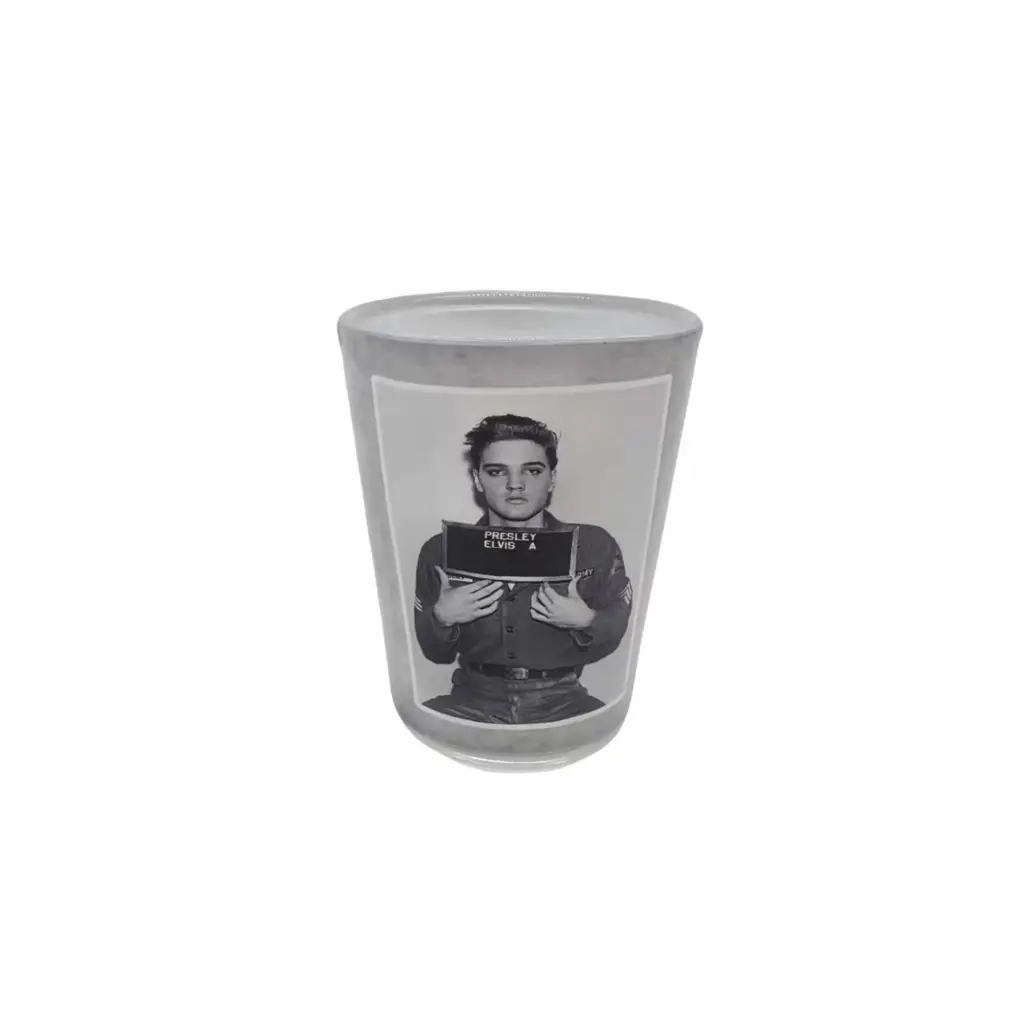 Elvis Shot Glass - Enlisting Photo