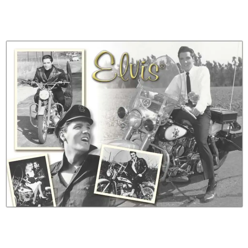 Elvis Postcard - Motorcycle - Pack of 50