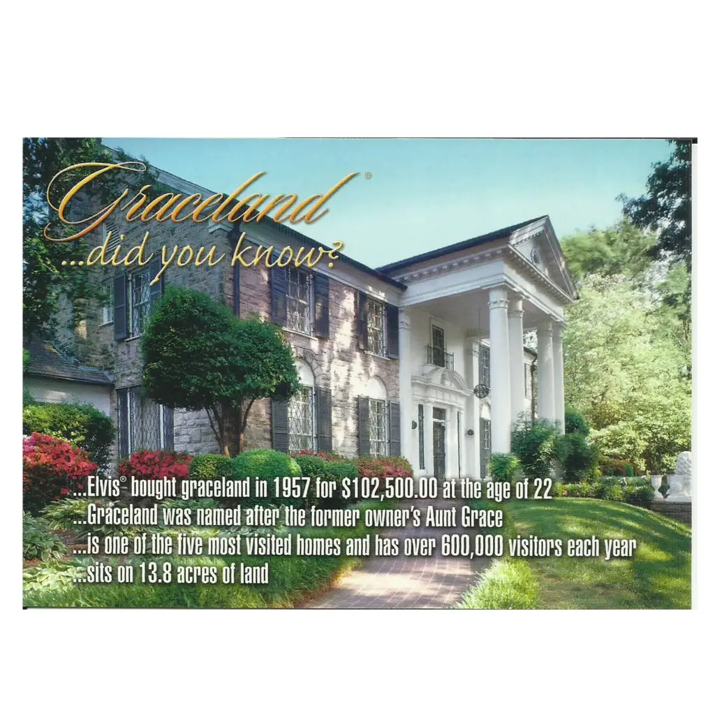 Elvis Postcard - Did You Know Graceland - Pack of 50