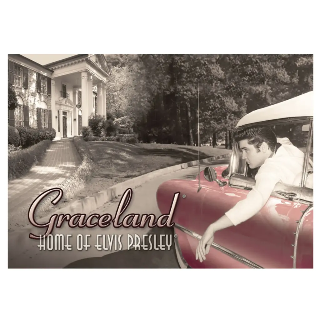 Elvis Postcard - In Car/Graceland -  Pack of 50