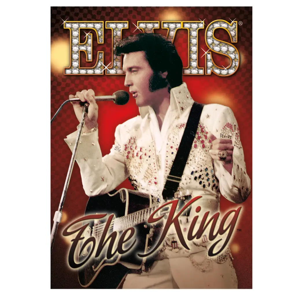 Elvis Postcard - The King Red Background - Pack of 50