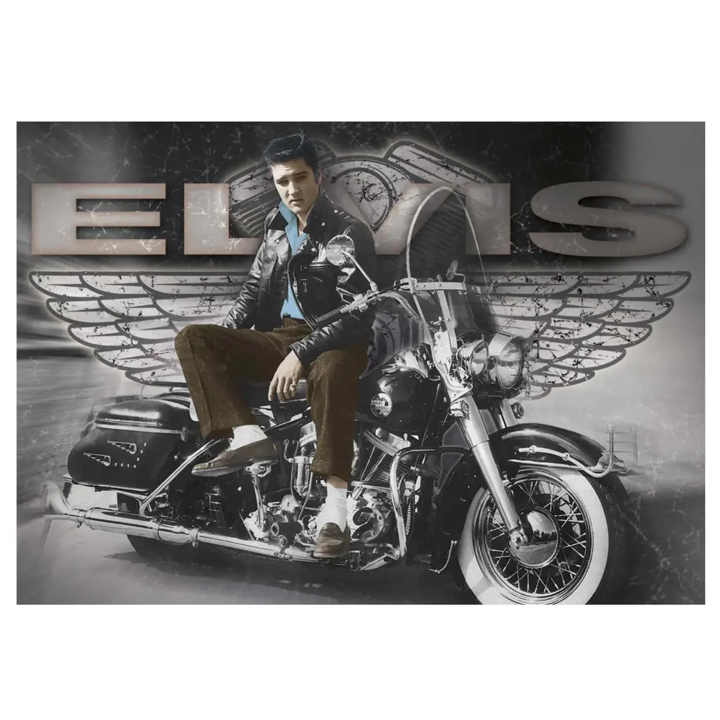 Elvis Postcard - On Bike/Wings - Pack of 50