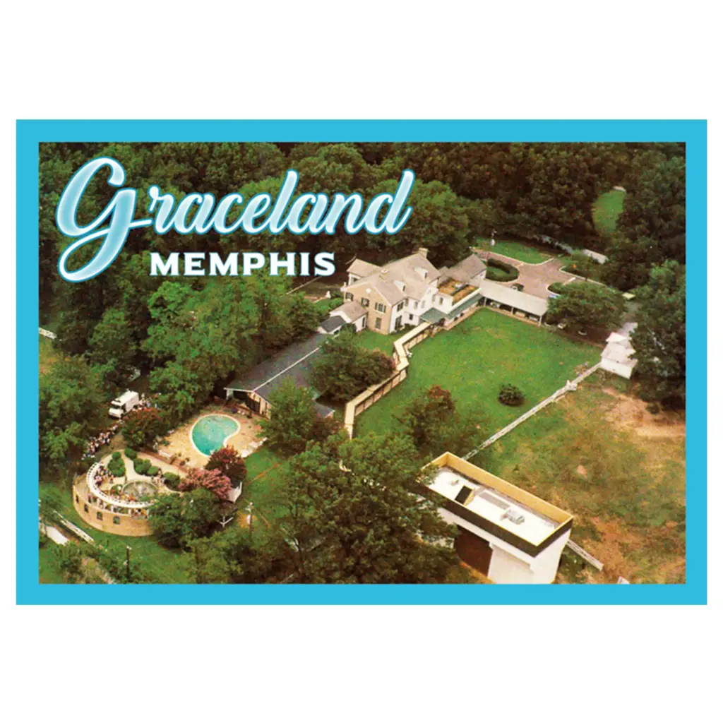 Elvis Postcards - Aerial View - Pack of 50