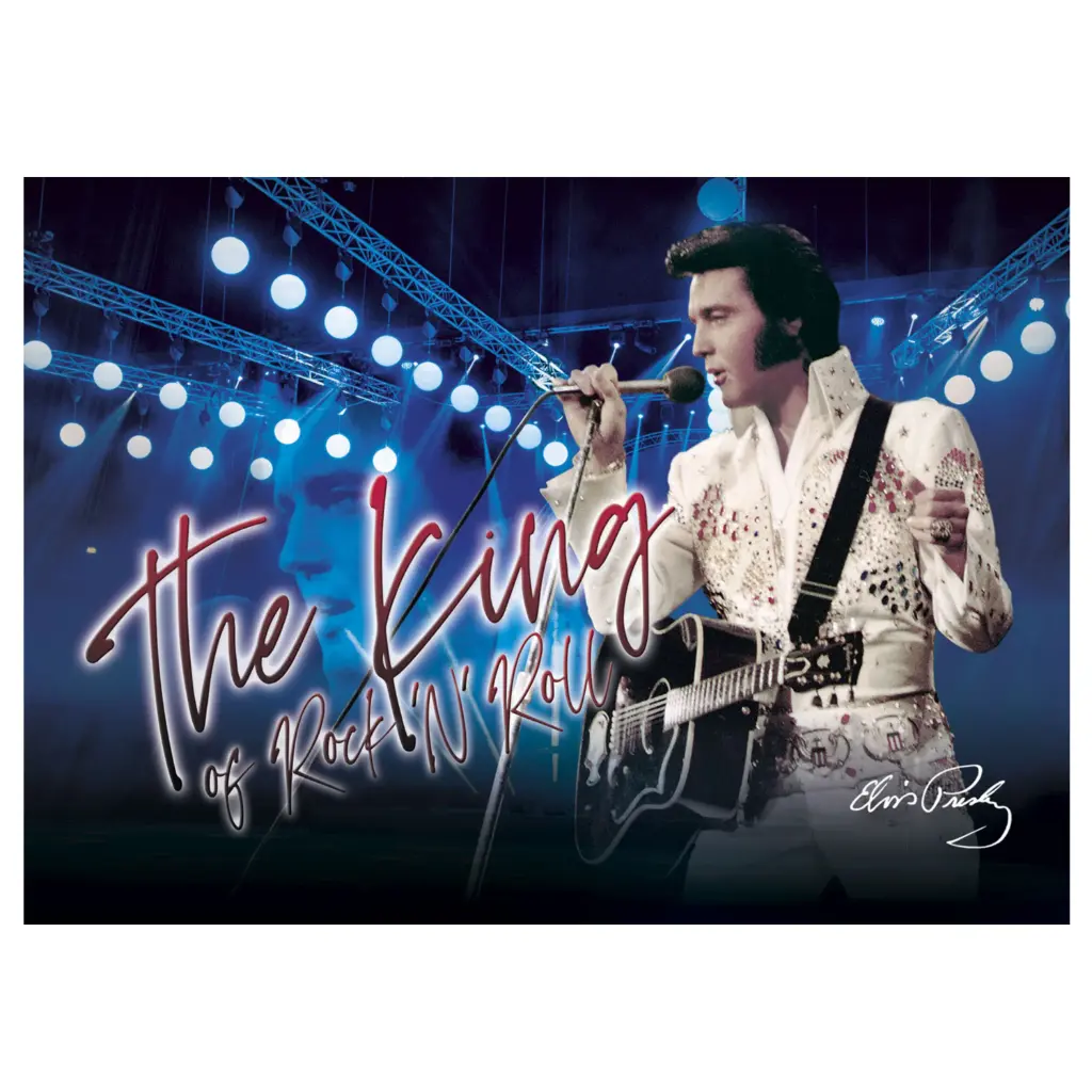 Elvis Postcards - The King Blue - Pack of 50