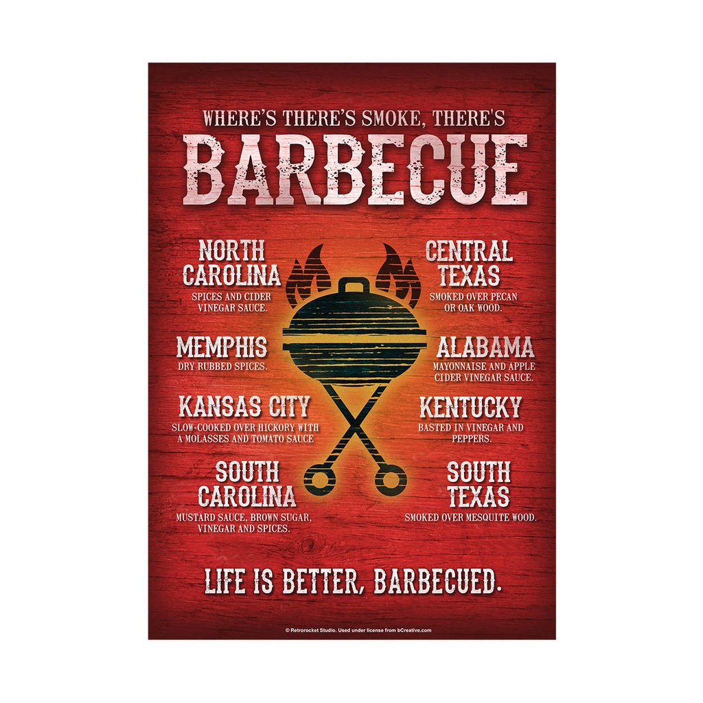 [G5151] Sign Metal - BBQ Life Is Better