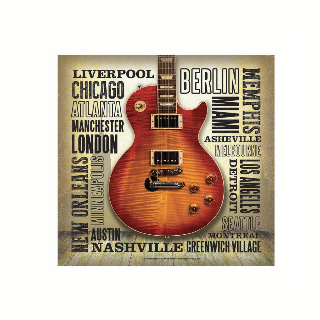 Metal Sign - Music Cities