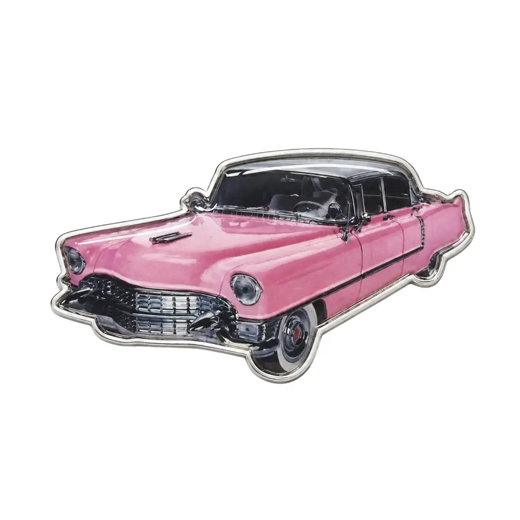 [G5975] Magnet - Pink Car Diecut Metal