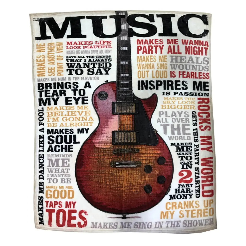 [G6191] Throw Blanket - Music is Passion