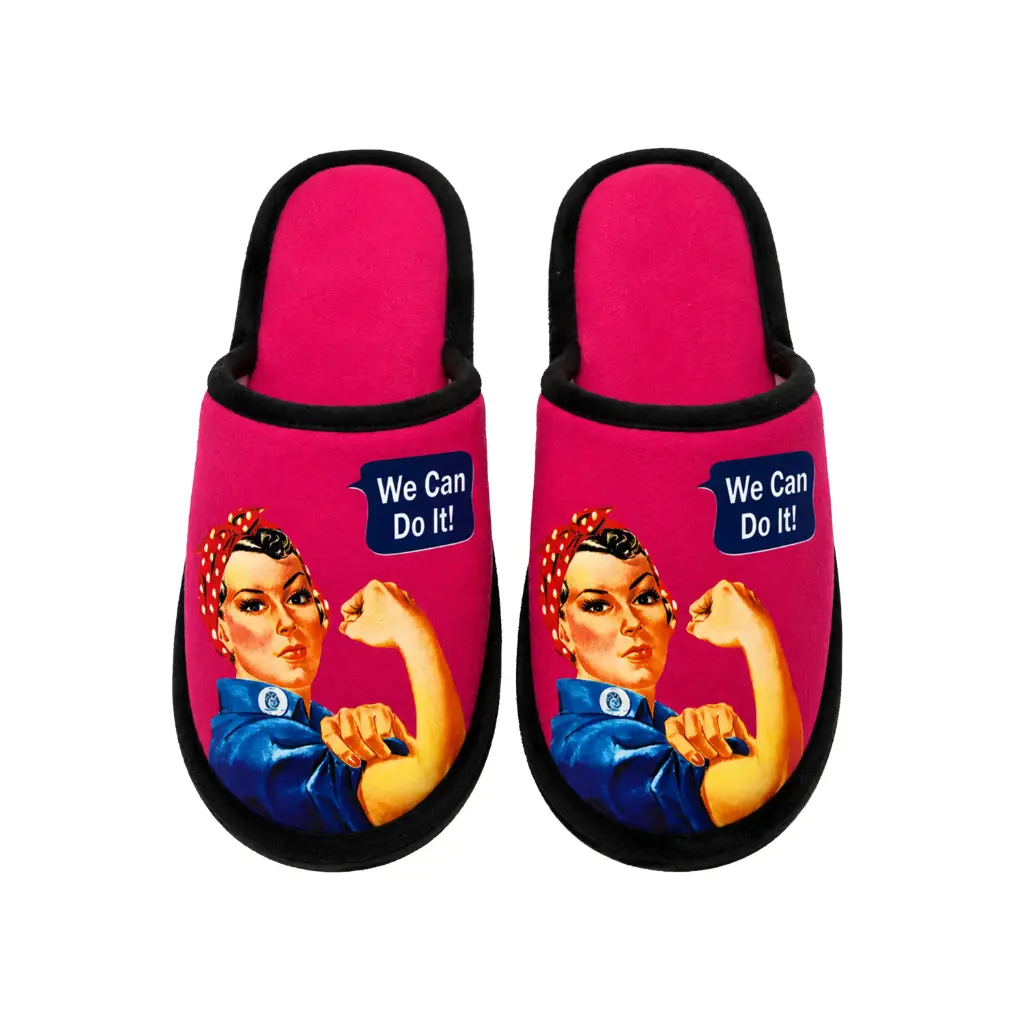 [G6224] Rosie The Riveter Slippers - We Can Do It