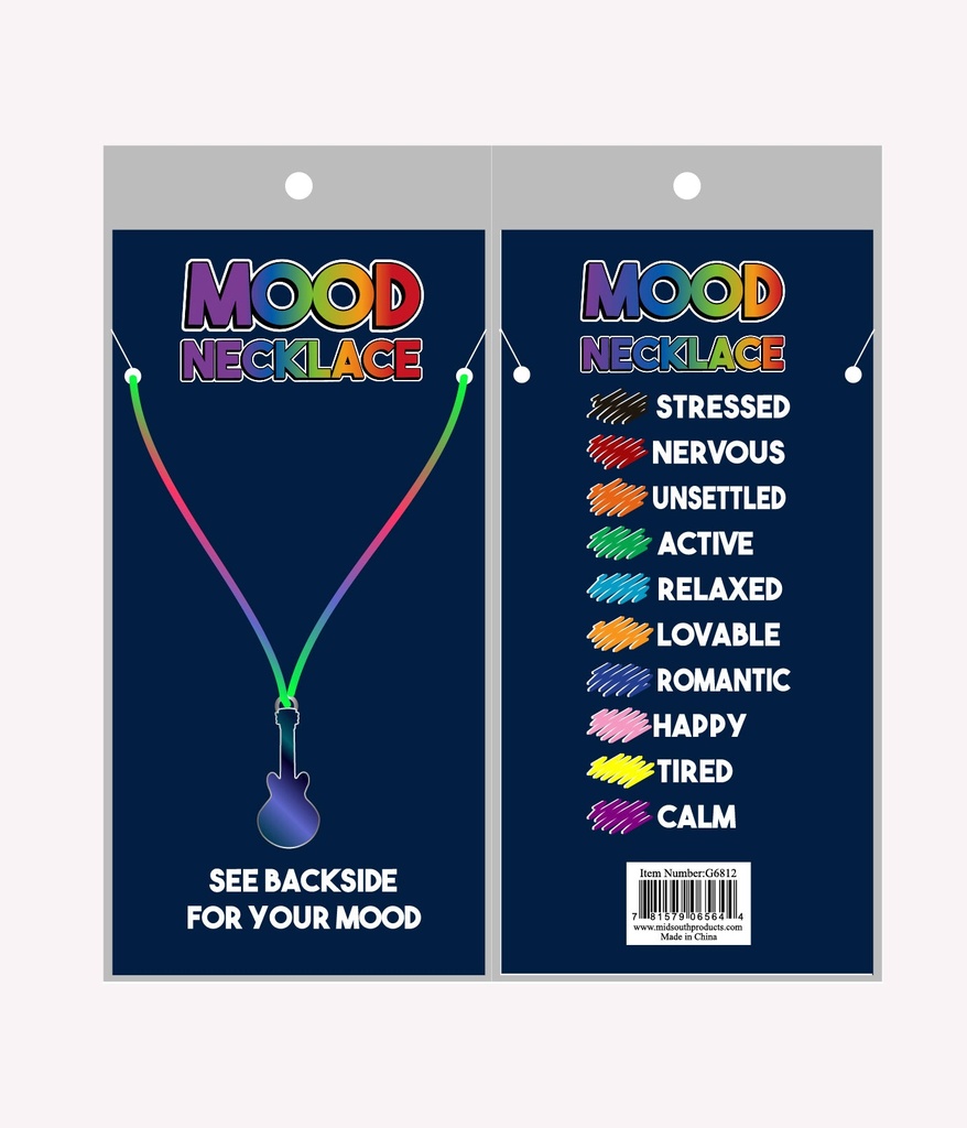 [G6812] Mood Necklace - Guitar