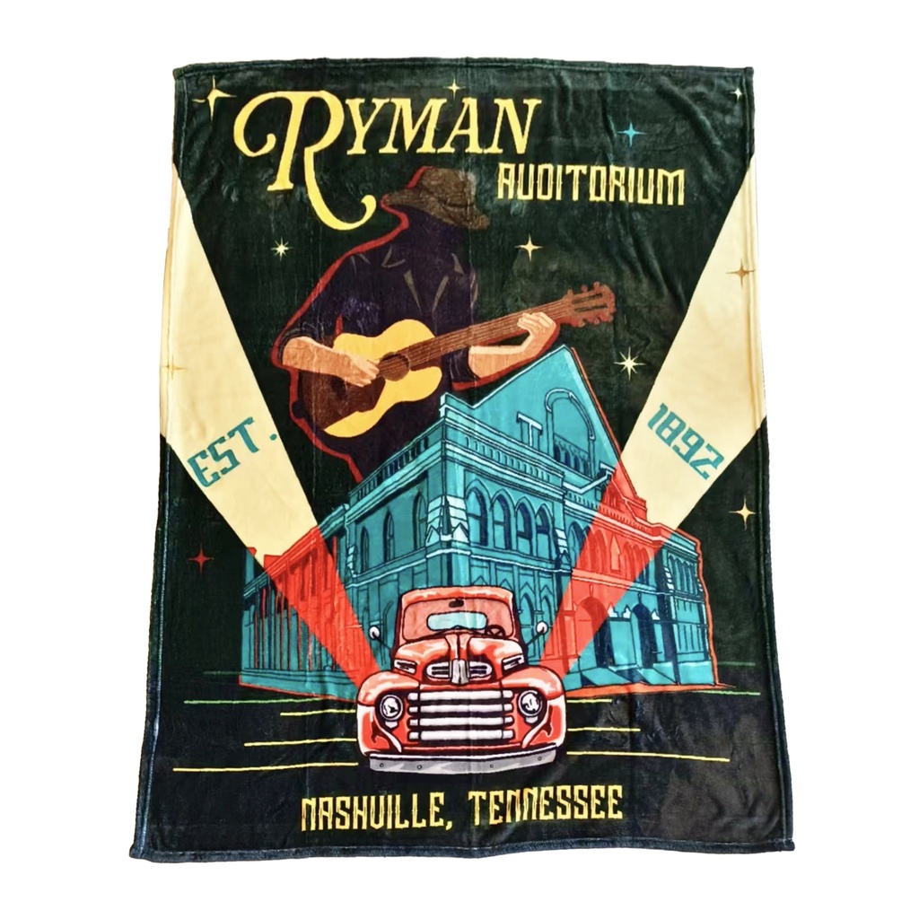 [G6967] Ryman Throw Blanket - Red Truck