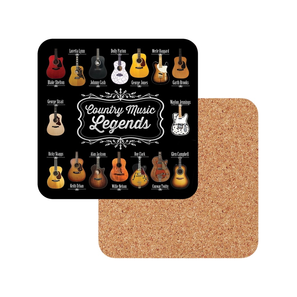 Country Legends Coasters - 6pc Set