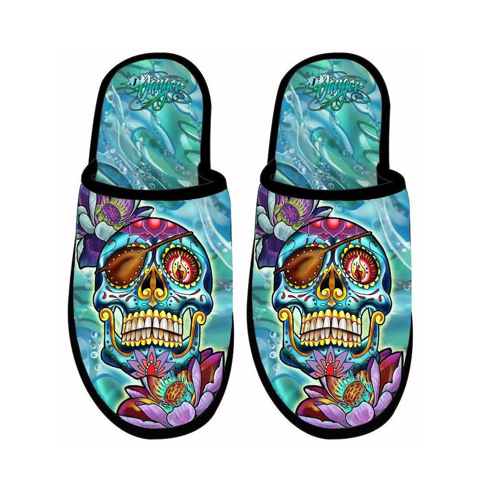 [JH5395] James Danger Slippers - Skully Roger