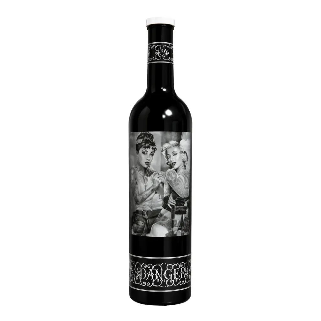 James Danger Wine Bottle - Featuring Marilyn and Audrey