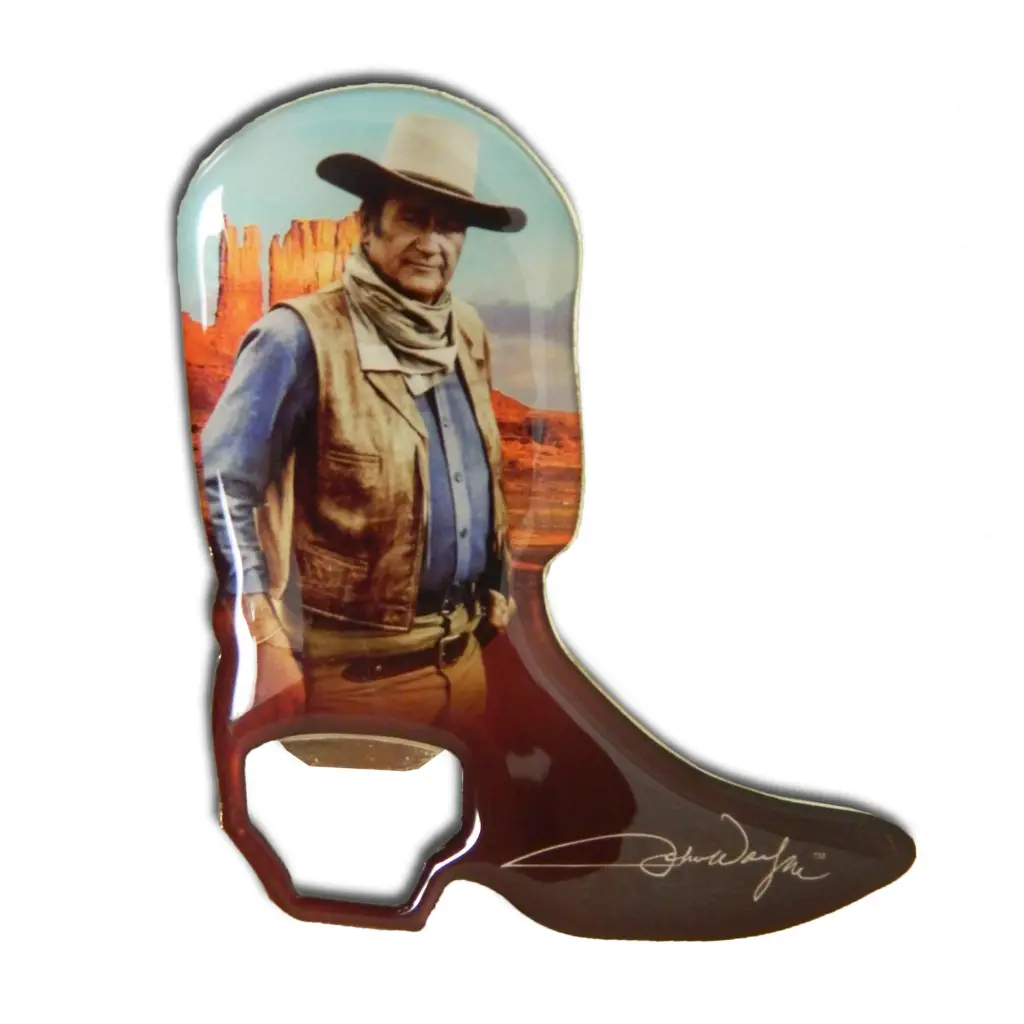 [JW4622] John Wayne Bottle Opener and Magnet - Boot