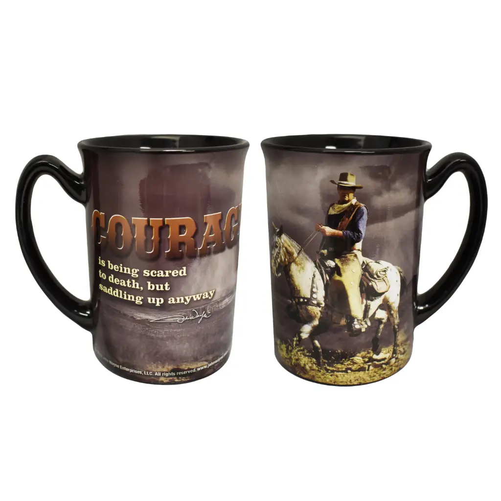 [JW4958] John Wayne Mug - Courage Storm