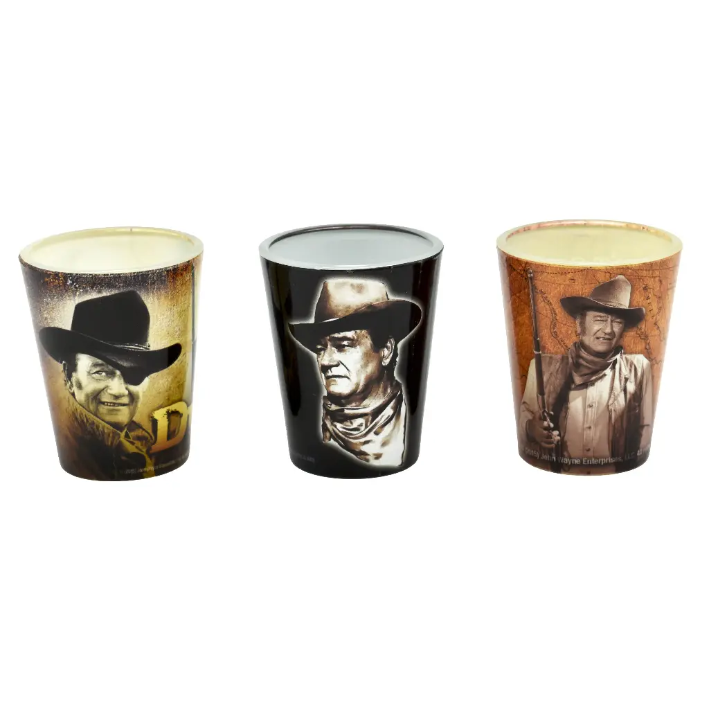 [JW4988] John Wayne Shot Glass Set - Duke