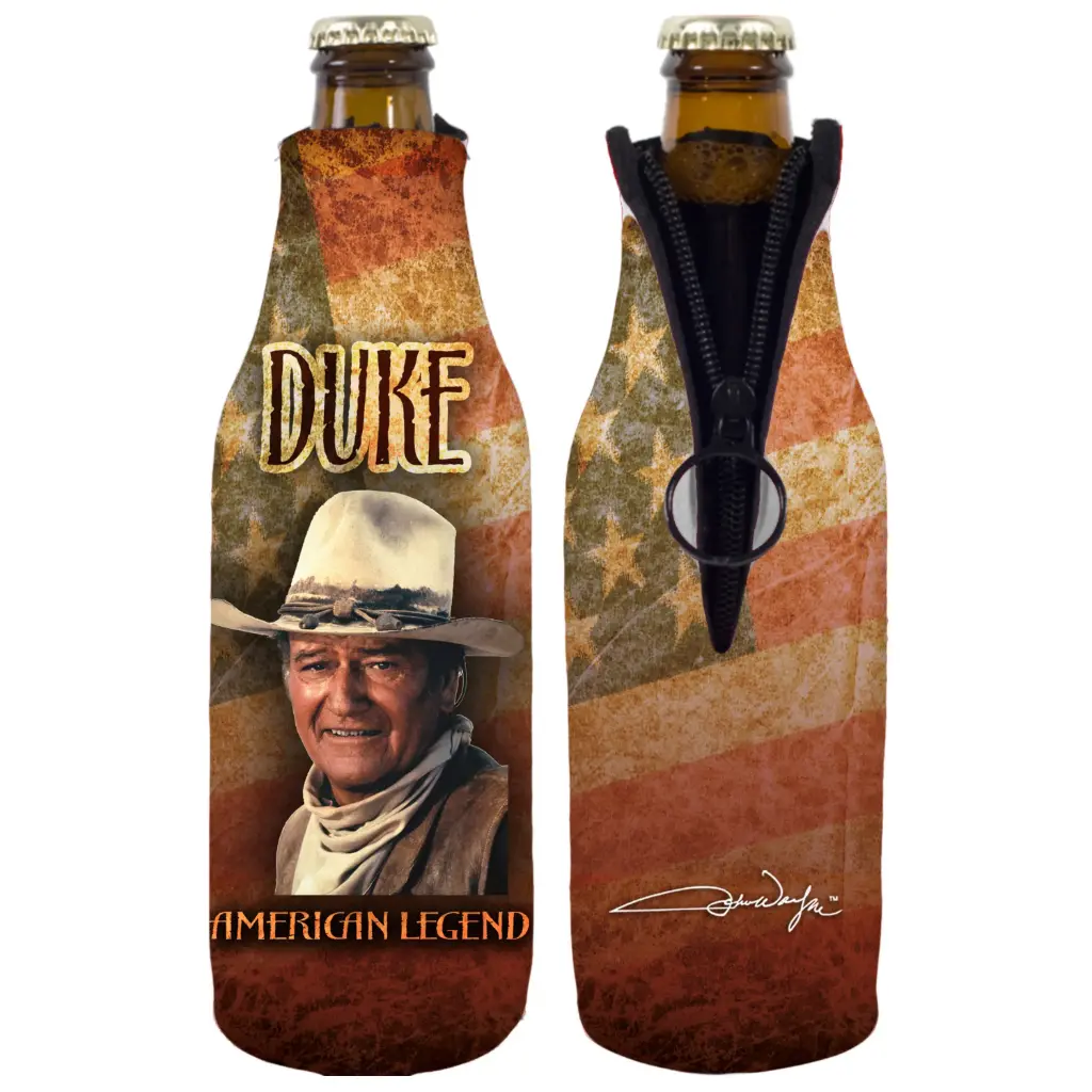 [JW4996] John Wayne Bottle Huggie/Koozie - American Legend