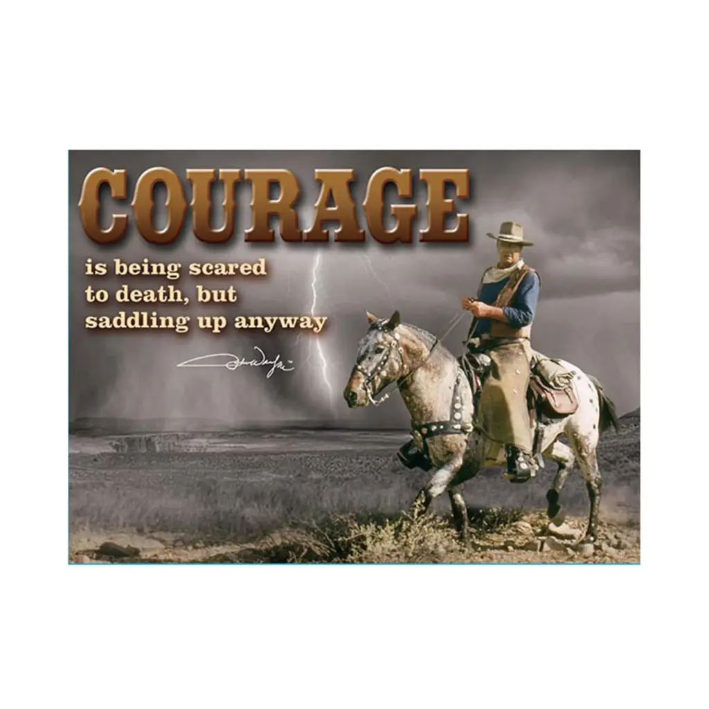 [JW5060] John Wayne Magnet - Courage